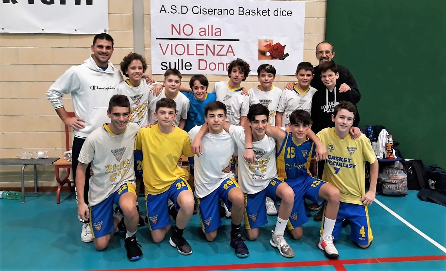 U14M: CISERANO BASKET – VISCONTI BASKET: 20 – 121