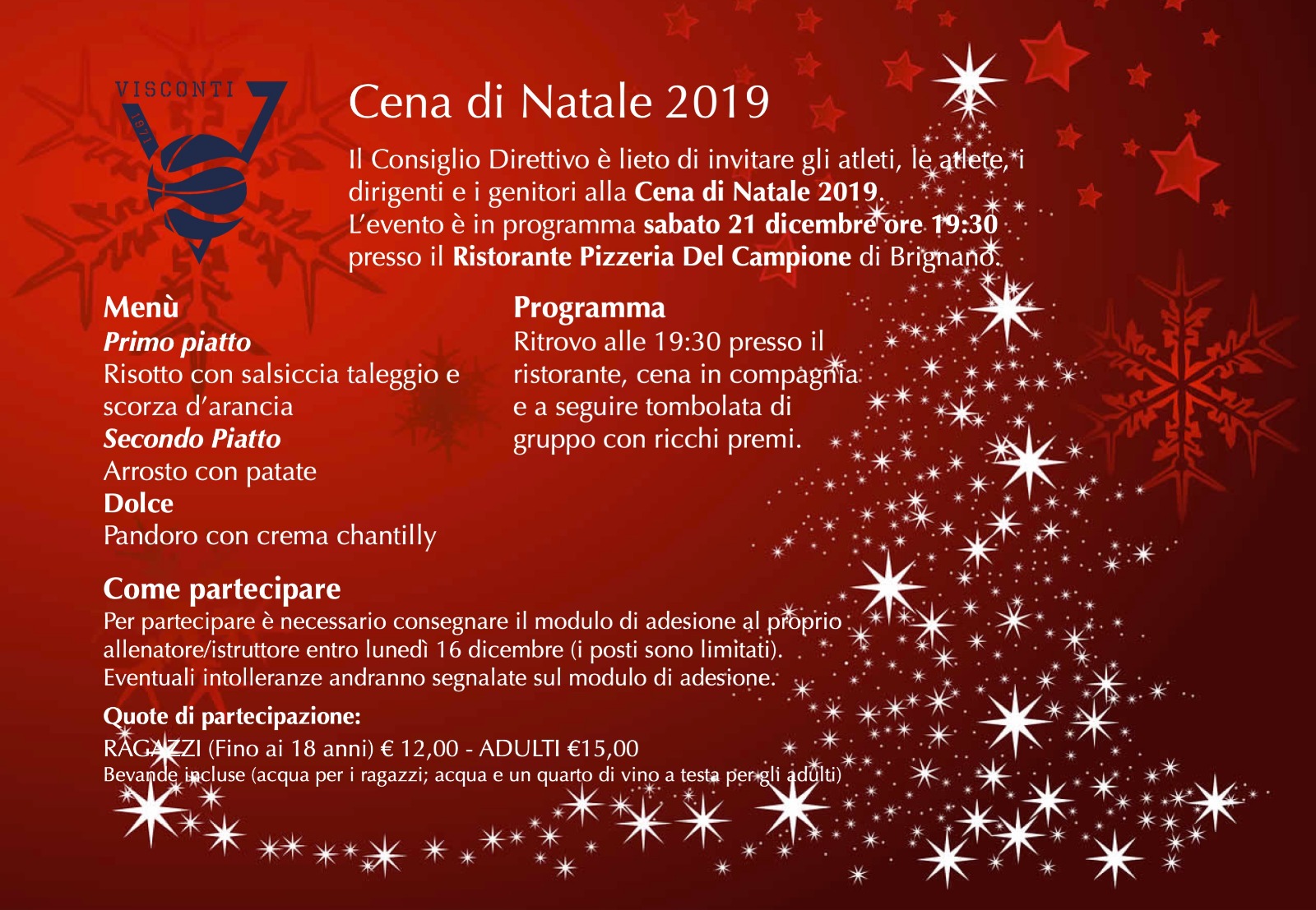 CENA DI NATALE 2019