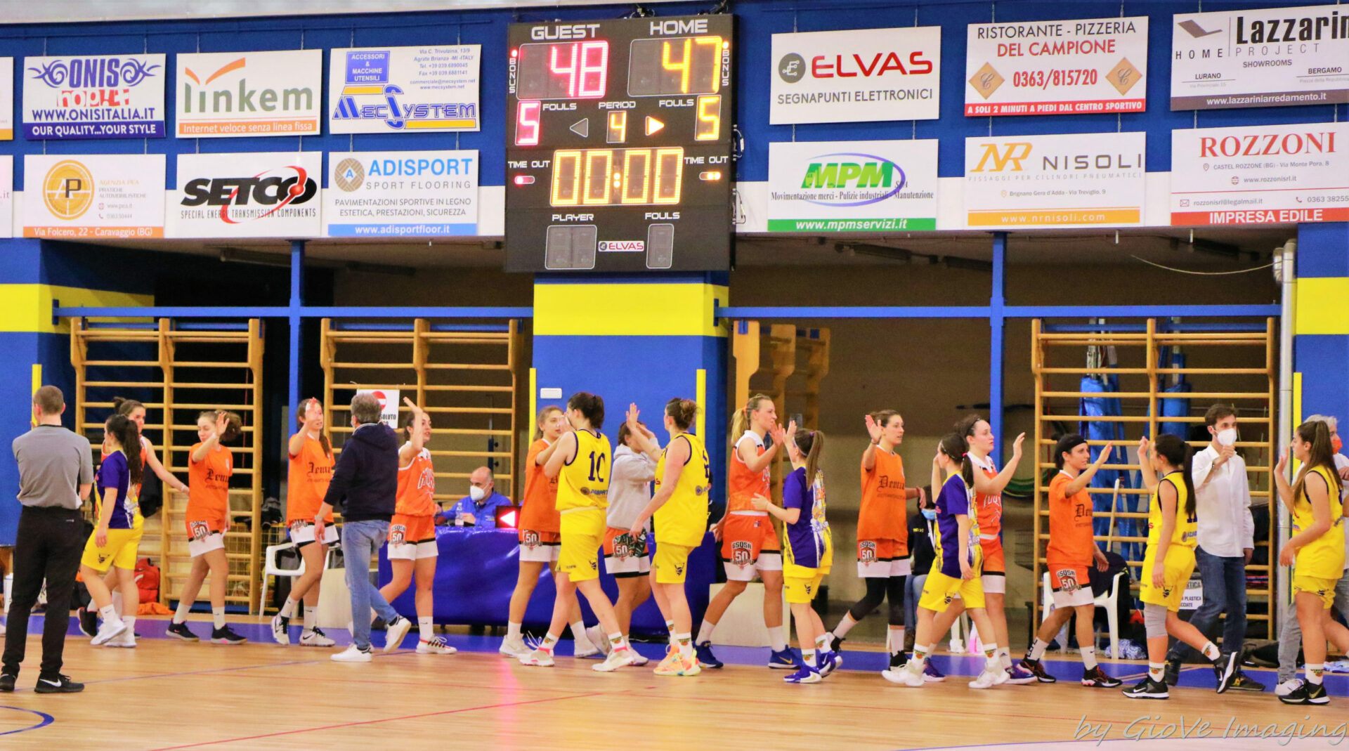 SERIE B FEMMINILE: ELVAS VISCONTI – G.S.Q.S.A.: 47 – 48