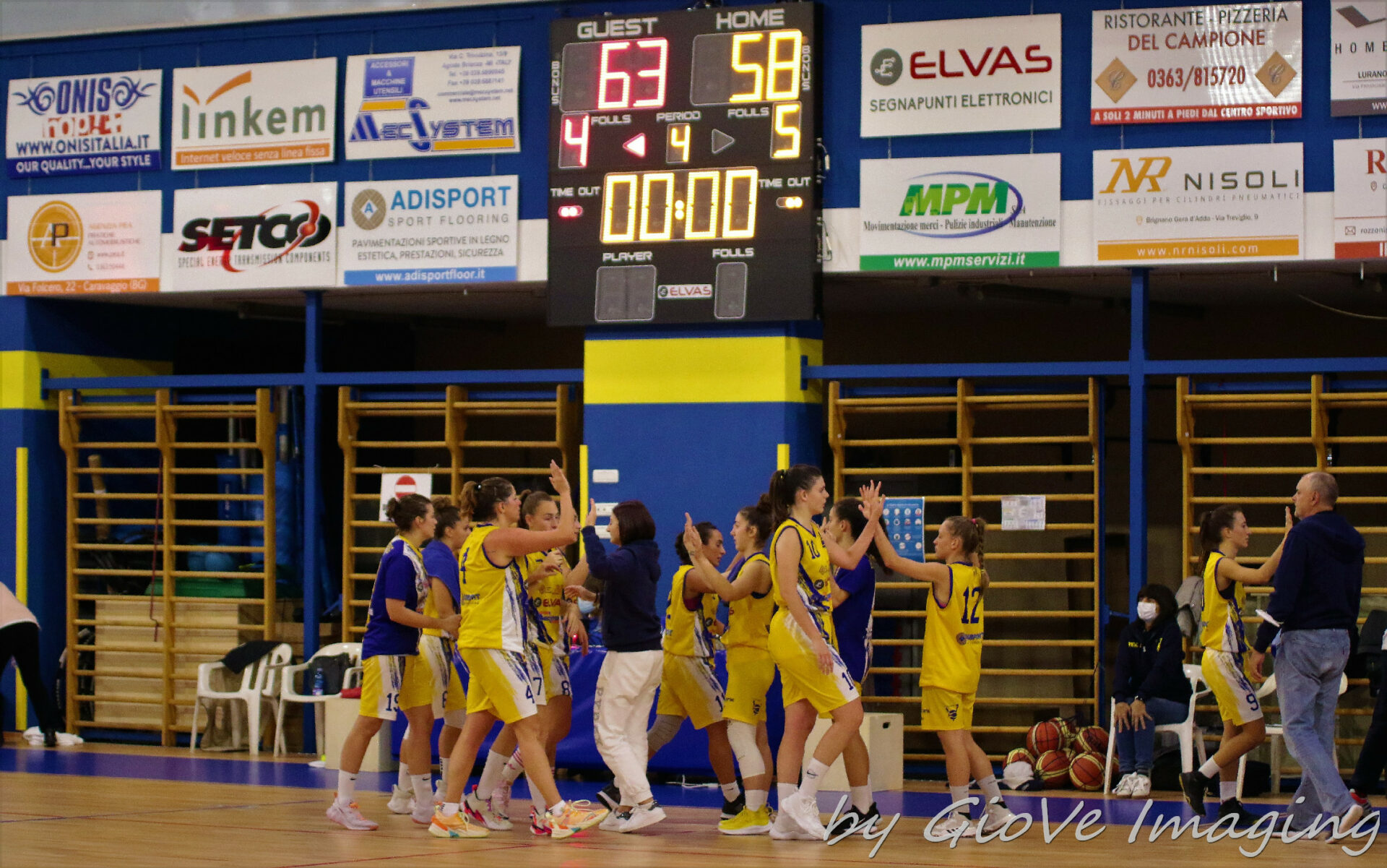 SERIE B FEMMINILE: ELVAS VISCONTI – EDELWEISS ALBINO: 63 – 58