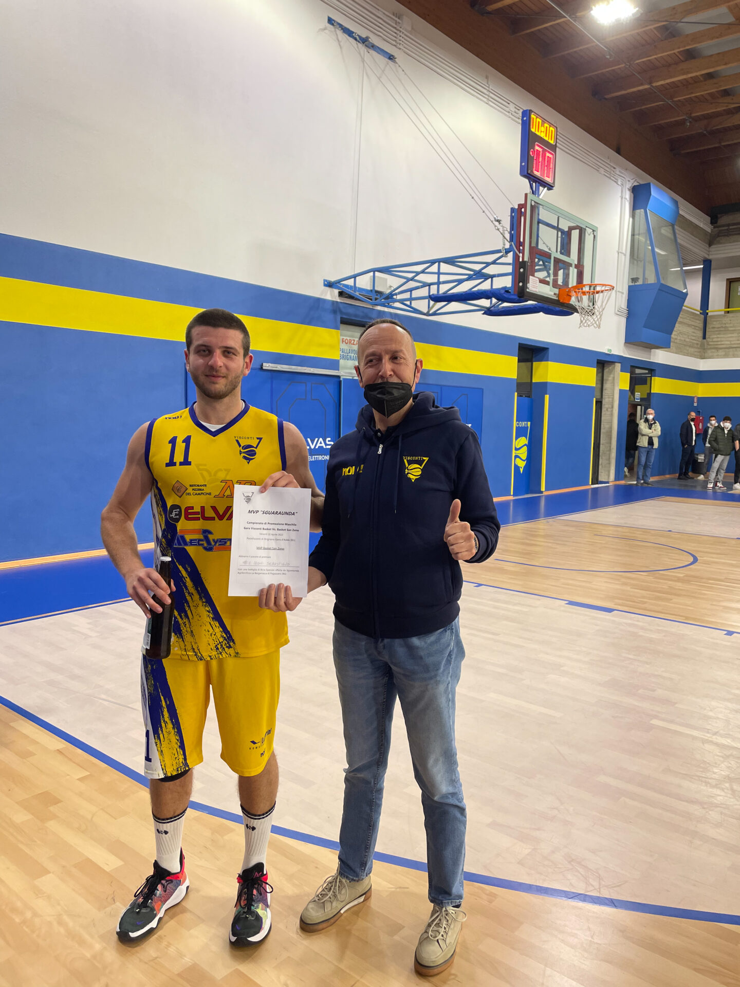 PROMOZIONE MASCHILE: VISCONTI BASKET – BASKET SAN ZENO: 68 – 64